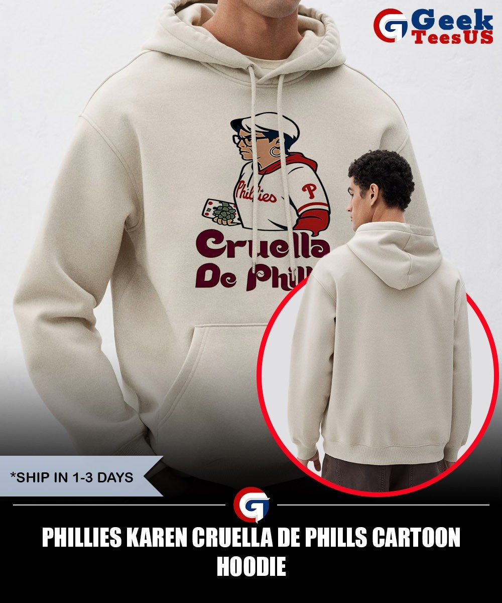 Phillies Karen Cruella De Phills cartoon shirt