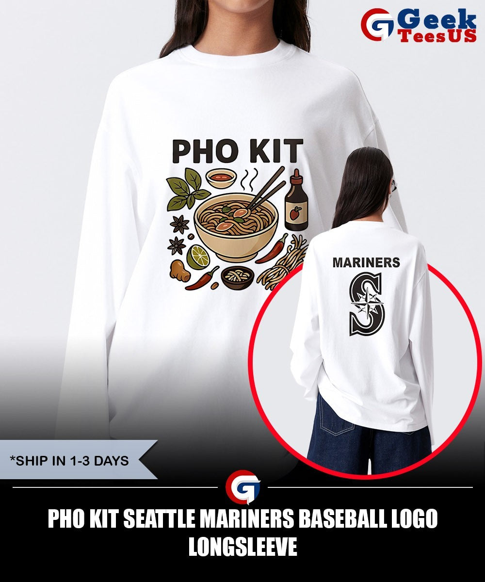 Pho Kit Seattle Mariners baseball logo shirt