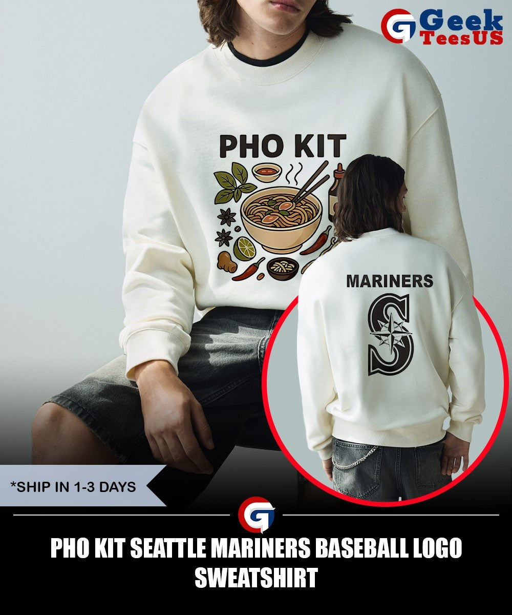 Pho Kit Seattle Mariners baseball logo shirt
