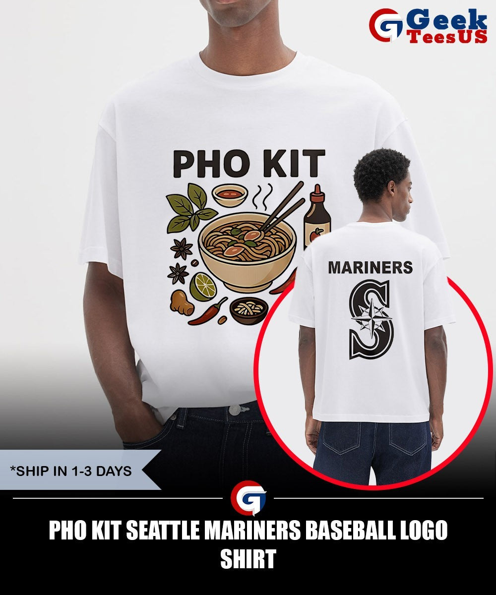 Pho Kit Seattle Mariners baseball logo shirt