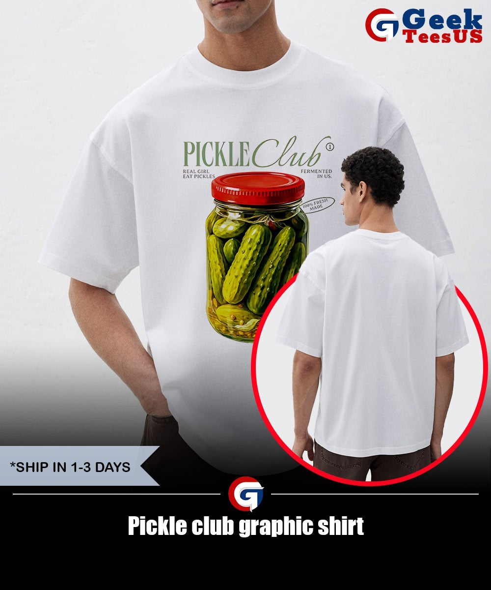 Pickle club graphic shirt