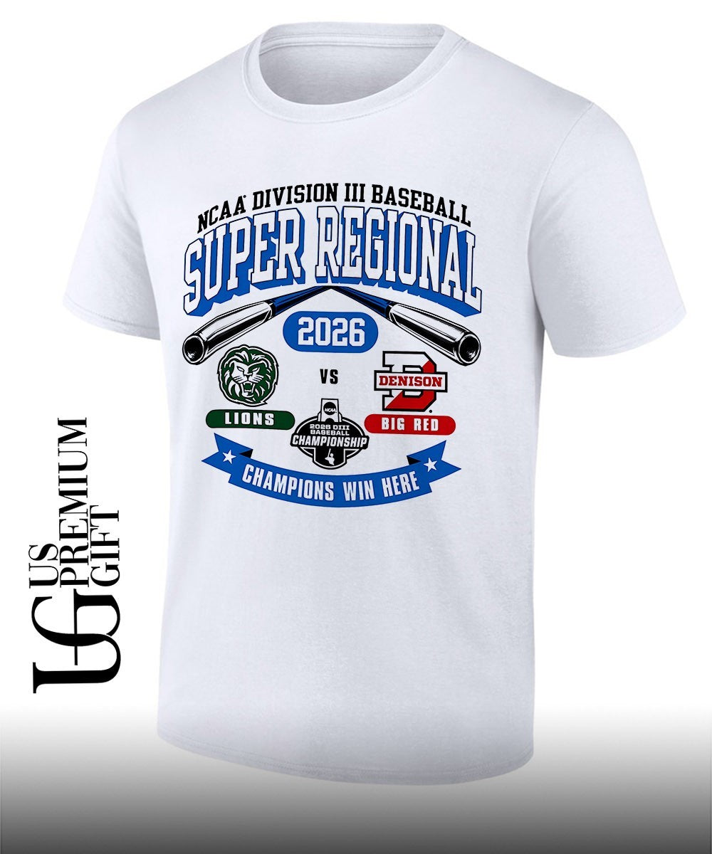 Piedmont Lions and Denison Big Red Division III Baseball Super Regional 2026 Champions Win Here shirt