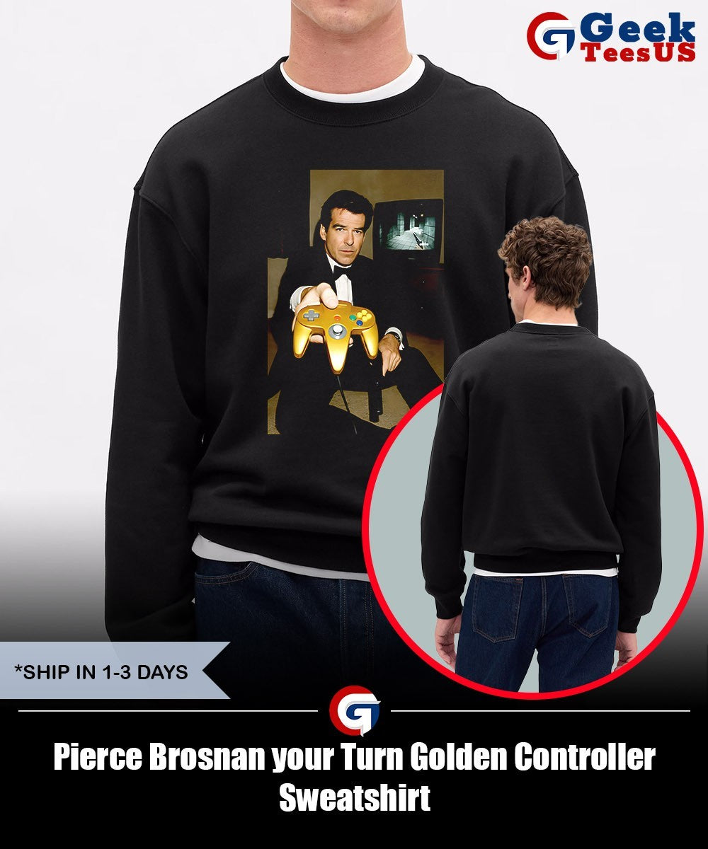 Pierce Brosnan your Turn Golden Controller shirt