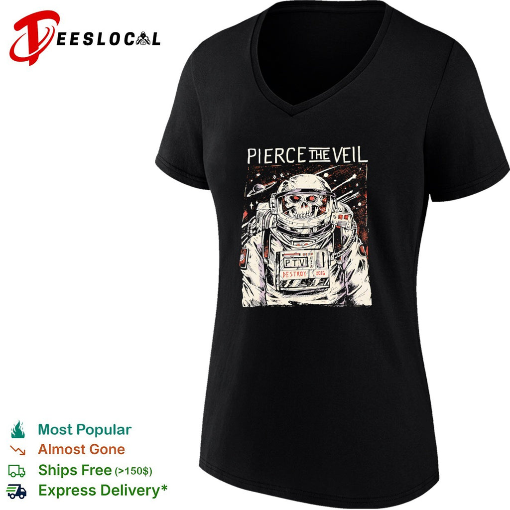 Pierce the Veil PTV Destroy 2016 Astronaut Skull shirt