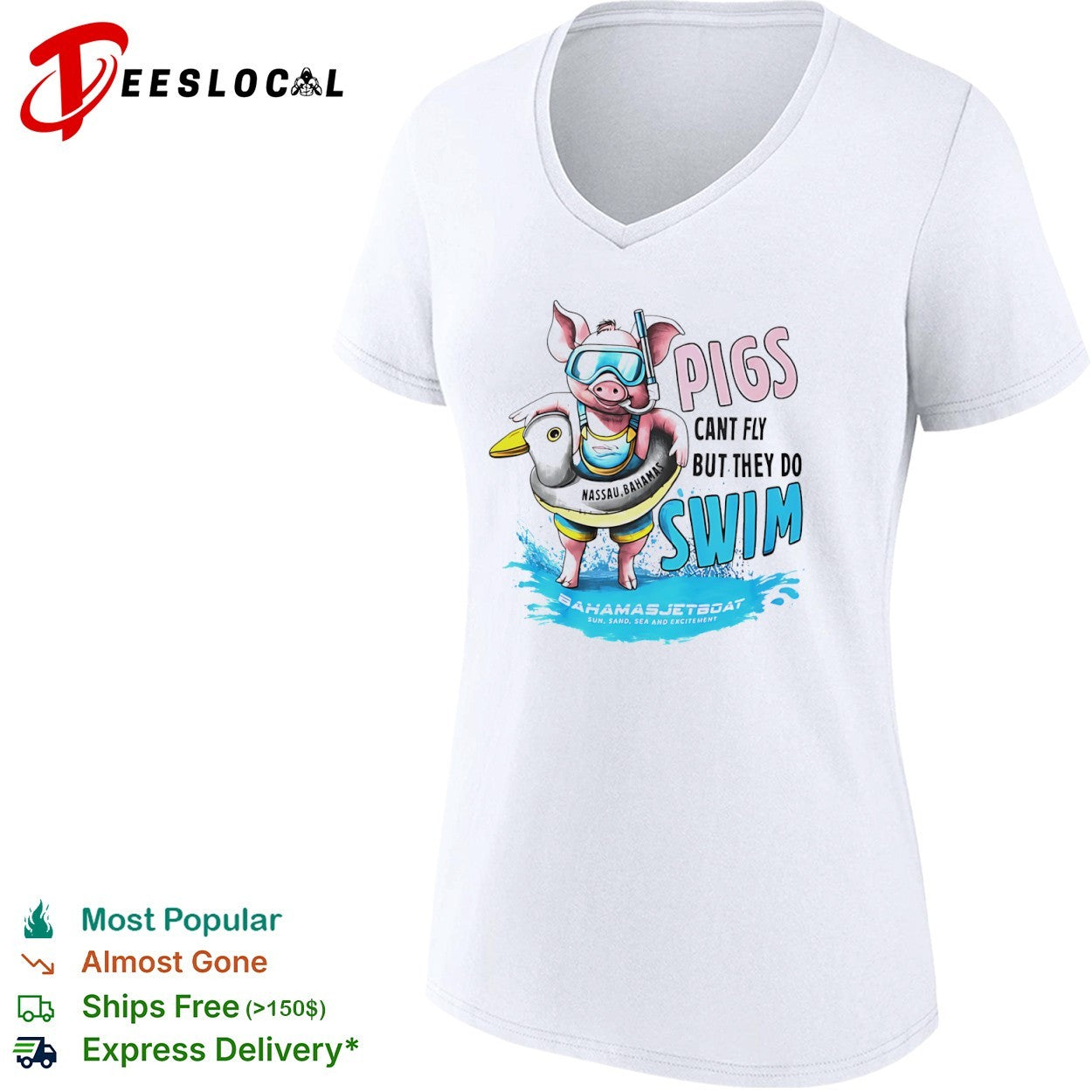 Pigs Cant Fly but They do Swim shirt