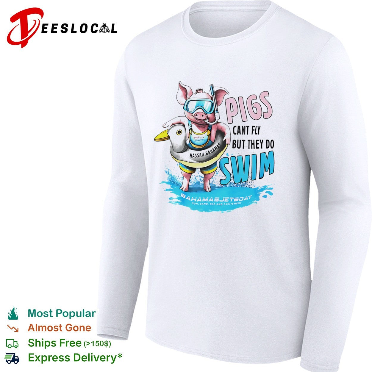 Pigs Cant Fly but They do Swim shirt