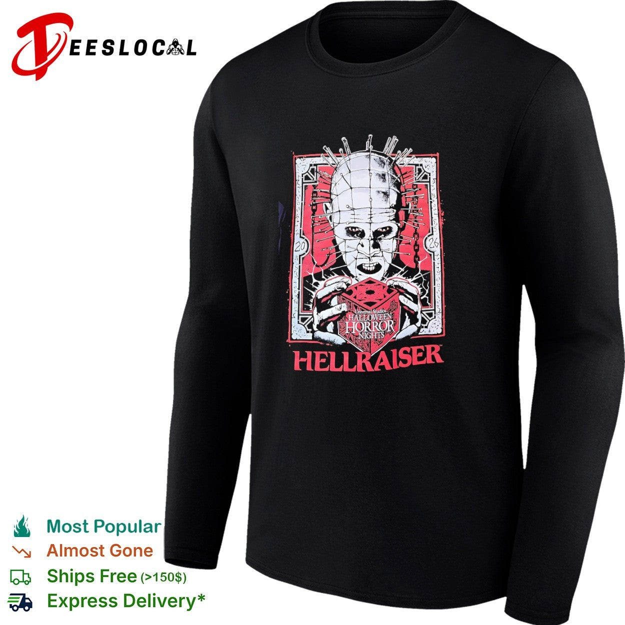Pinhead Hellraiser Universal Studios Halloween Horror Nights 2026 shirt
