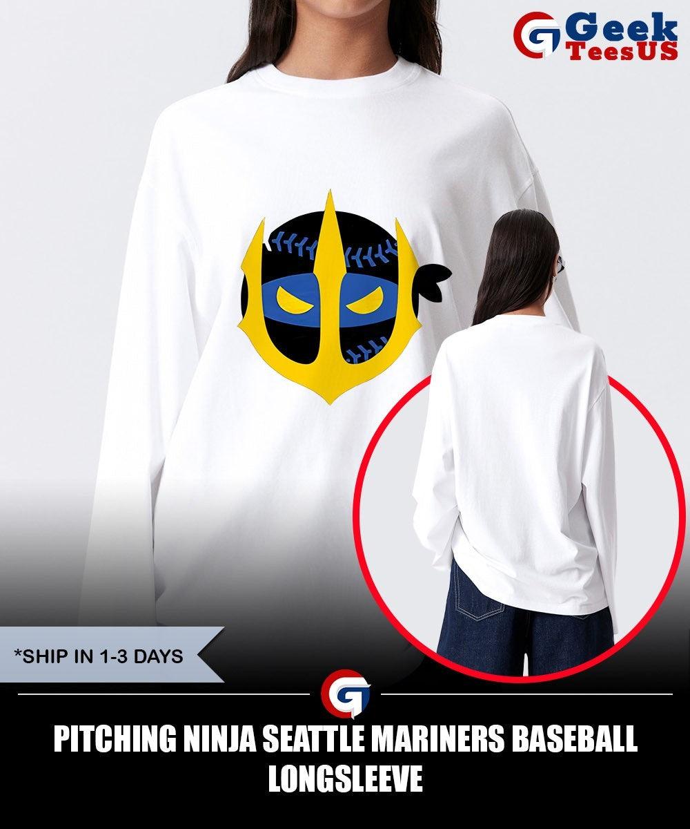 Pitching Ninja Seattle Mariners baseball shirt