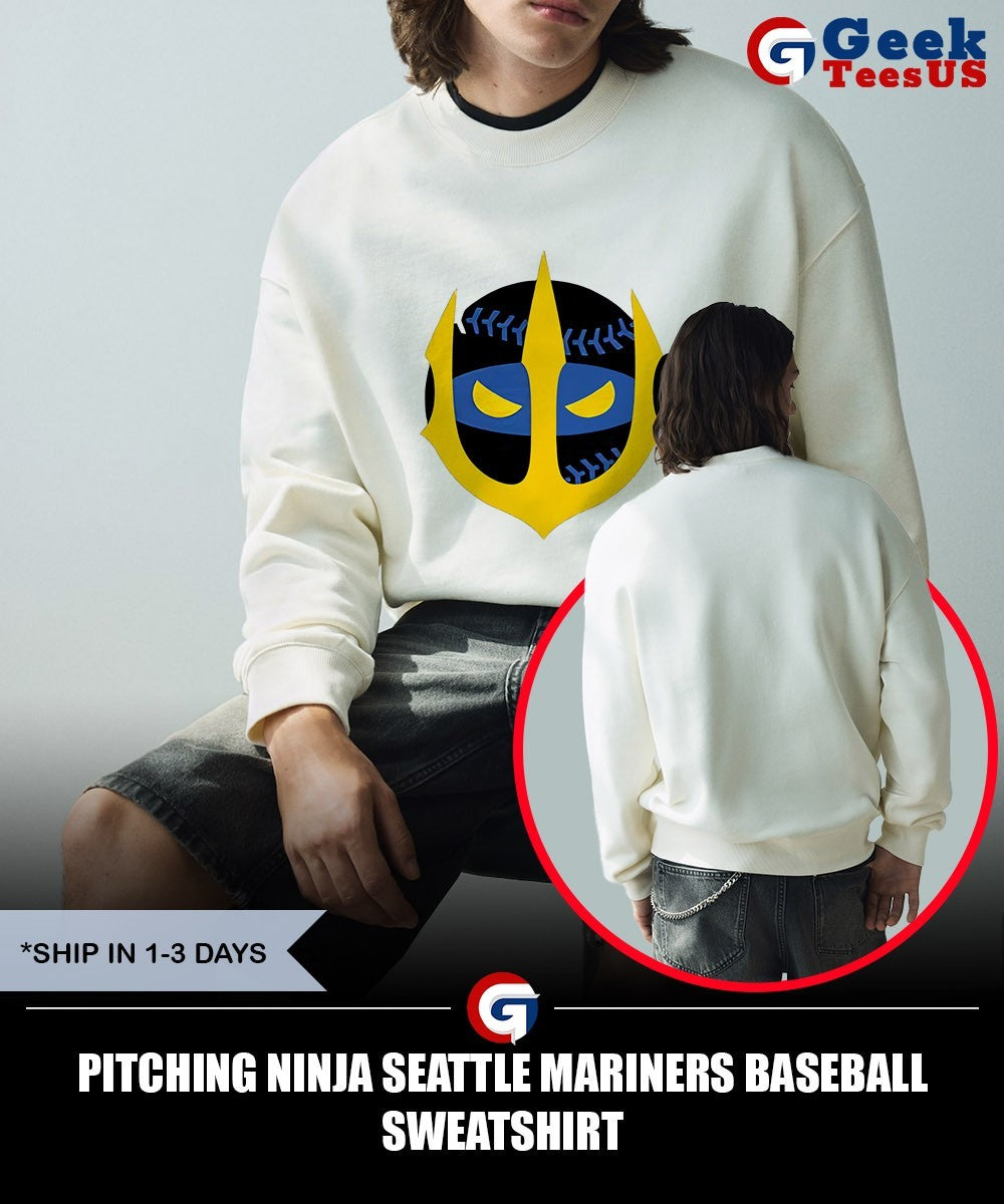 Pitching Ninja Seattle Mariners baseball shirt