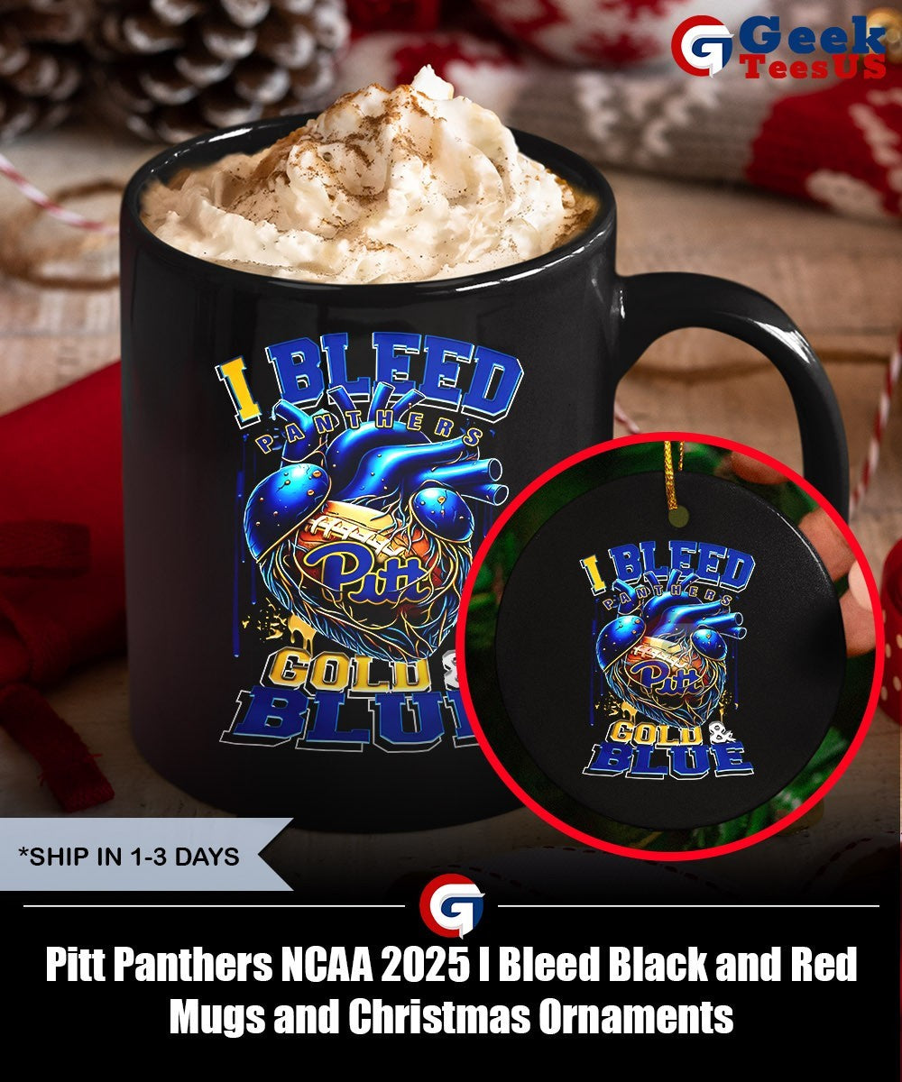 Pitt Panthers NCAA 2025 I Bleed Black and Red shirt