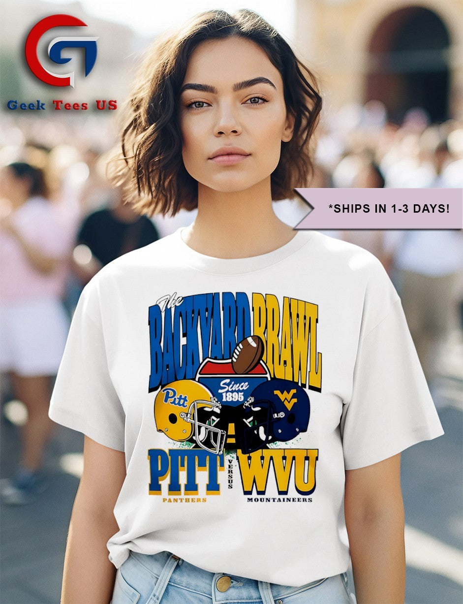 Pitt Panthers vs West Virginia Mountaineers Backyard Brawl College Football since 1895 shirt