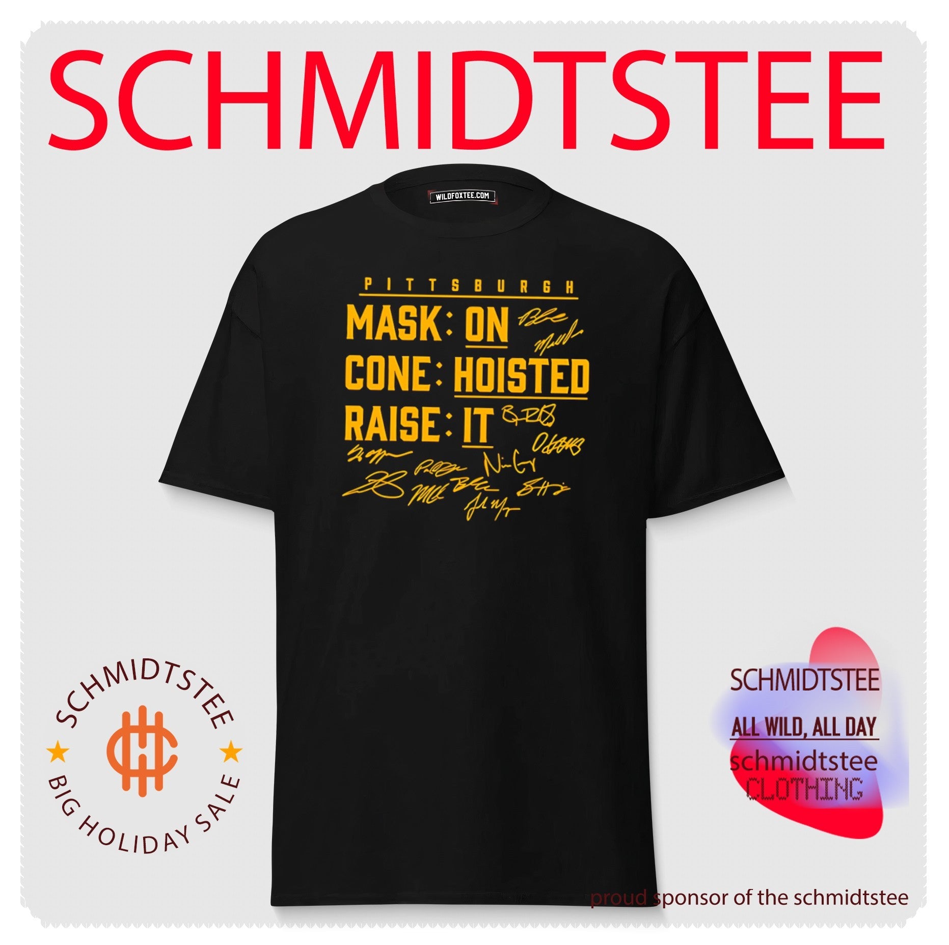 Pittsburgh Mask On Cone Hoisted Raise It Shirt