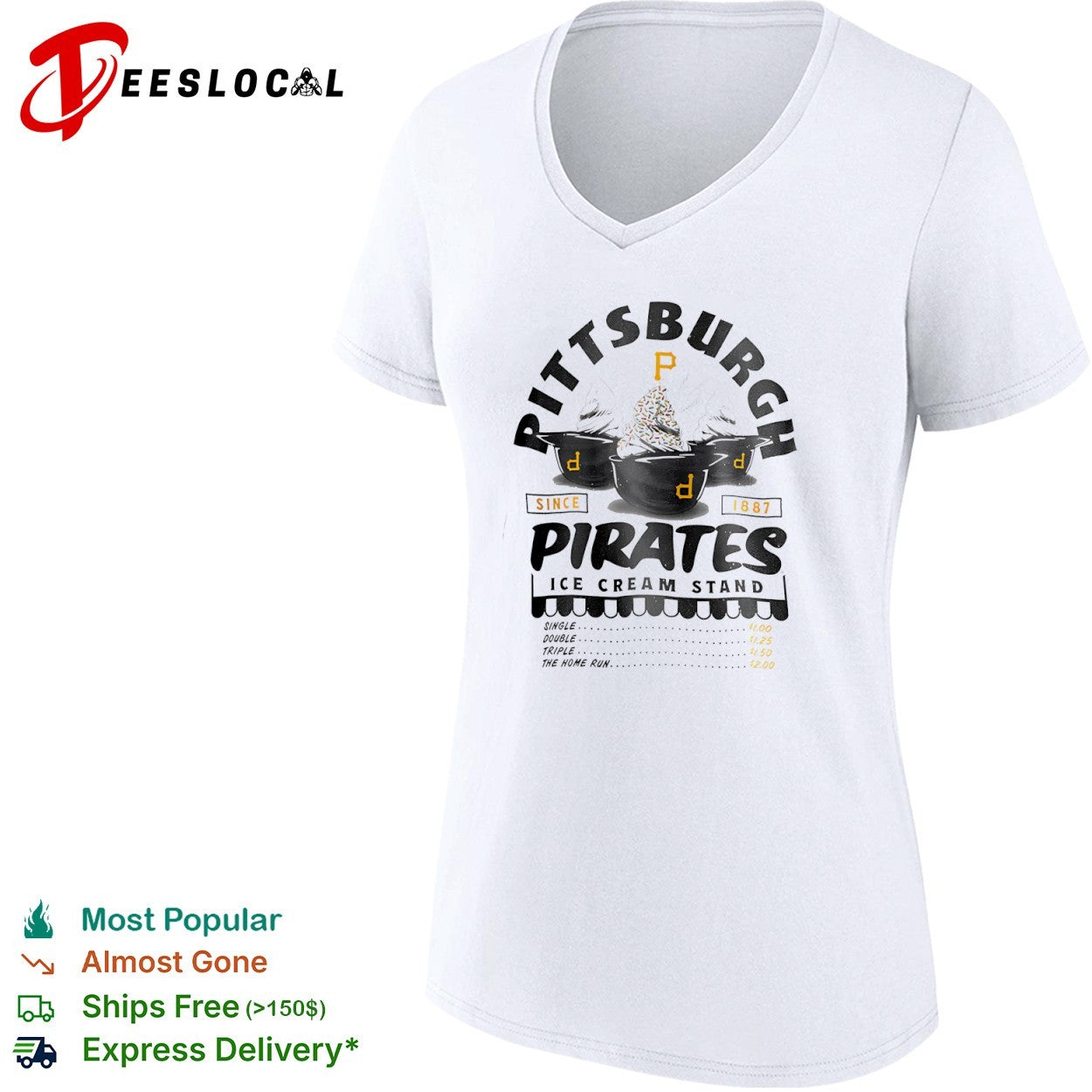 Pittsburgh Pirates Since 1887 Ice Cream Stand shirt