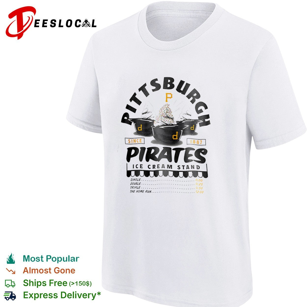 Pittsburgh Pirates Since 1887 Ice Cream Stand shirt