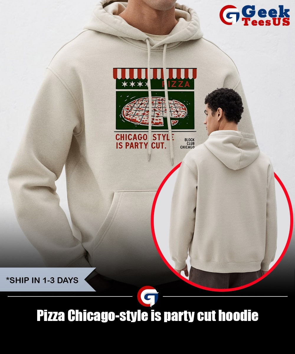 Pizza Chicago-style is party cut shirt
