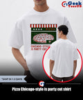 Pizza Chicago-style is party cut shirt