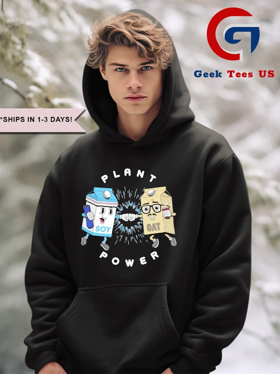 Plant power soy and oat shirt