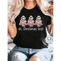 Plus Size - Plus Size - Women'S Plus Size Christmas Tree Graphic T-Shirt - Funny Holiday Top with "Oh Christmas Tree" Text - Bright Yellow Party Shirt for Christmas, New Year's, Everyday Winter Outfits