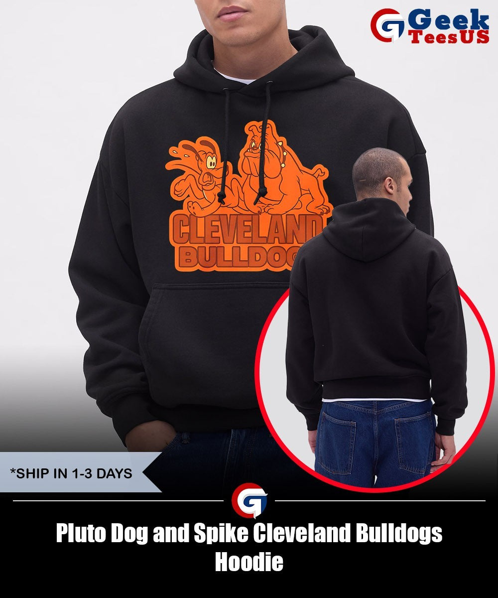 Pluto Dog and Spike Cleveland Bulldogs shirt