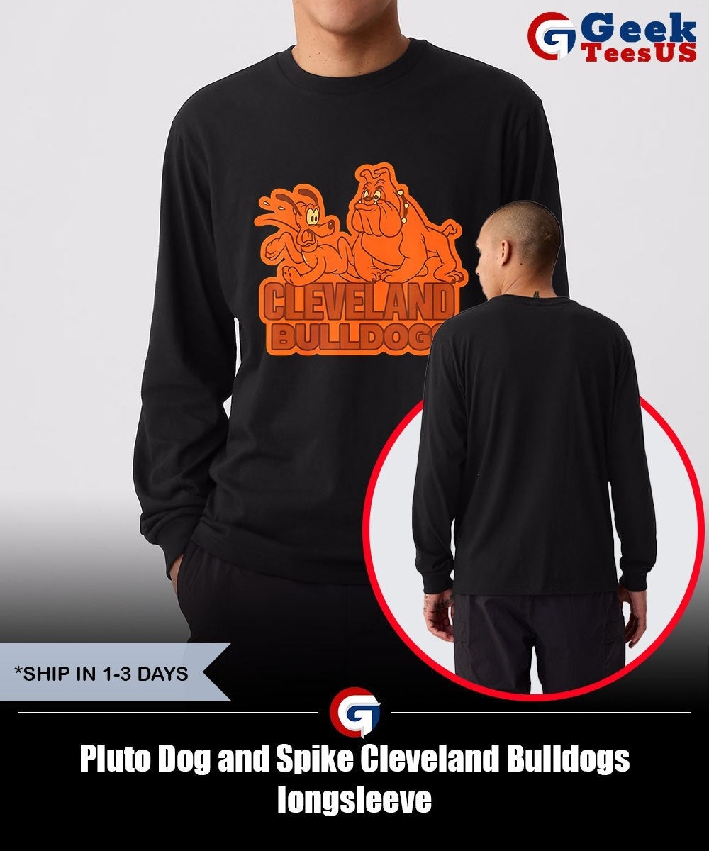 Pluto Dog and Spike Cleveland Bulldogs shirt