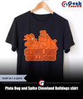Pluto Dog and Spike Cleveland Bulldogs shirt
