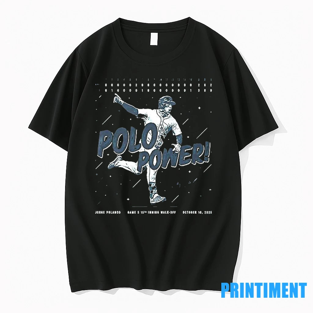 Polo Power Jorge Polanco Seattle Mariners Tshirts Sweater