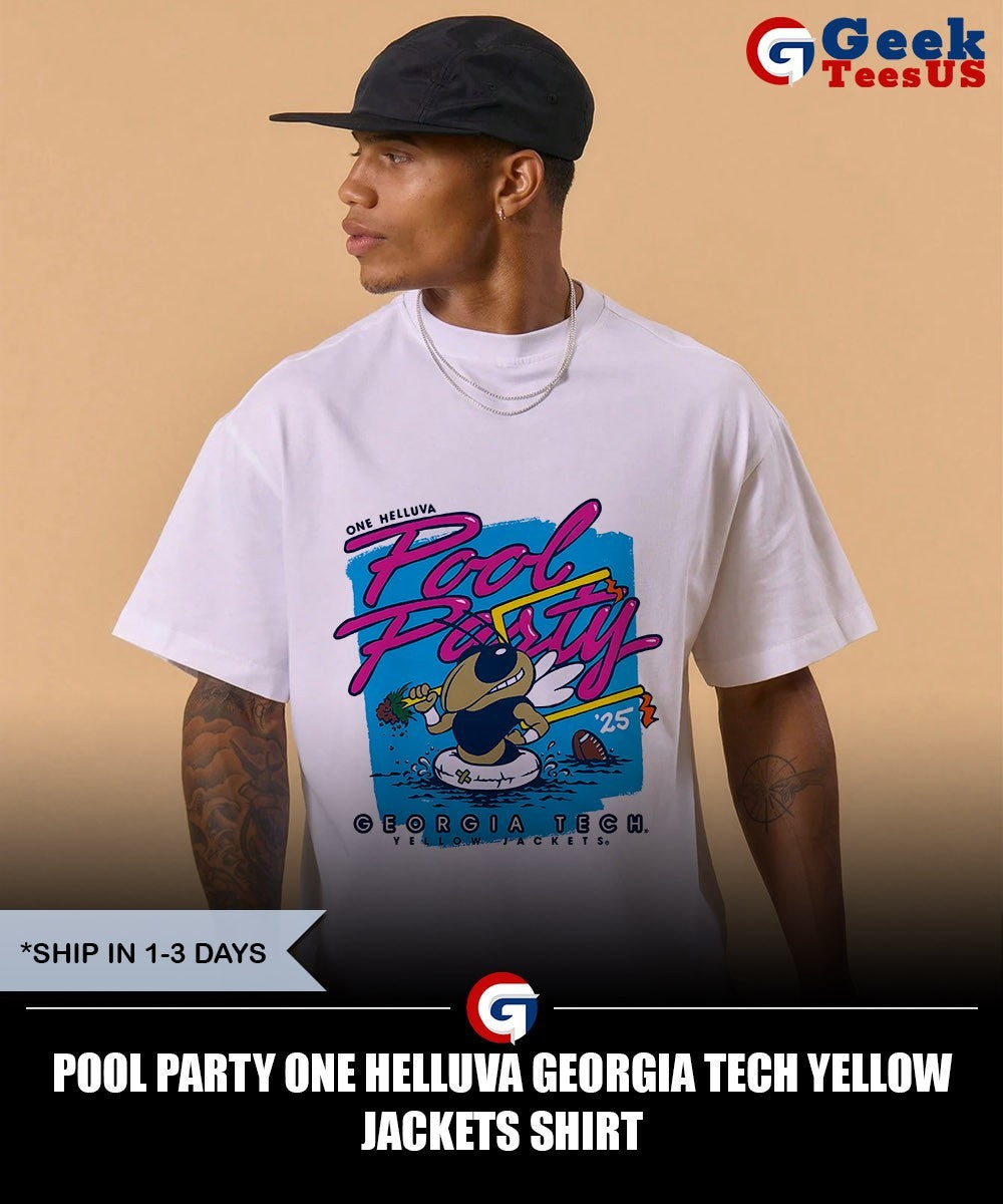 Pool Party One Helluva Georgia Tech Yellow Jackets shirt