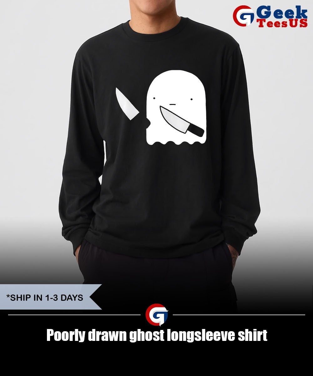 Poorly drawn ghost shirt