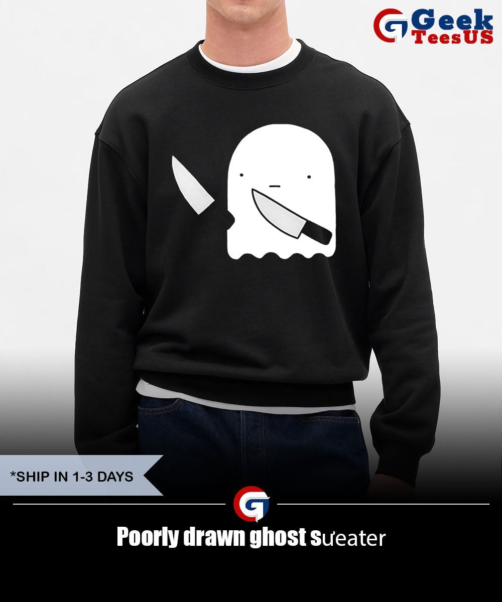 Poorly drawn ghost shirt