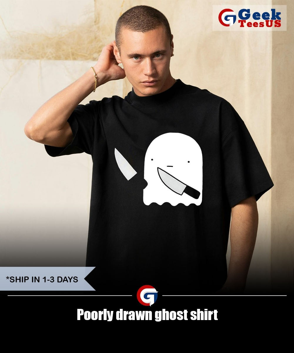 Poorly drawn ghost shirt