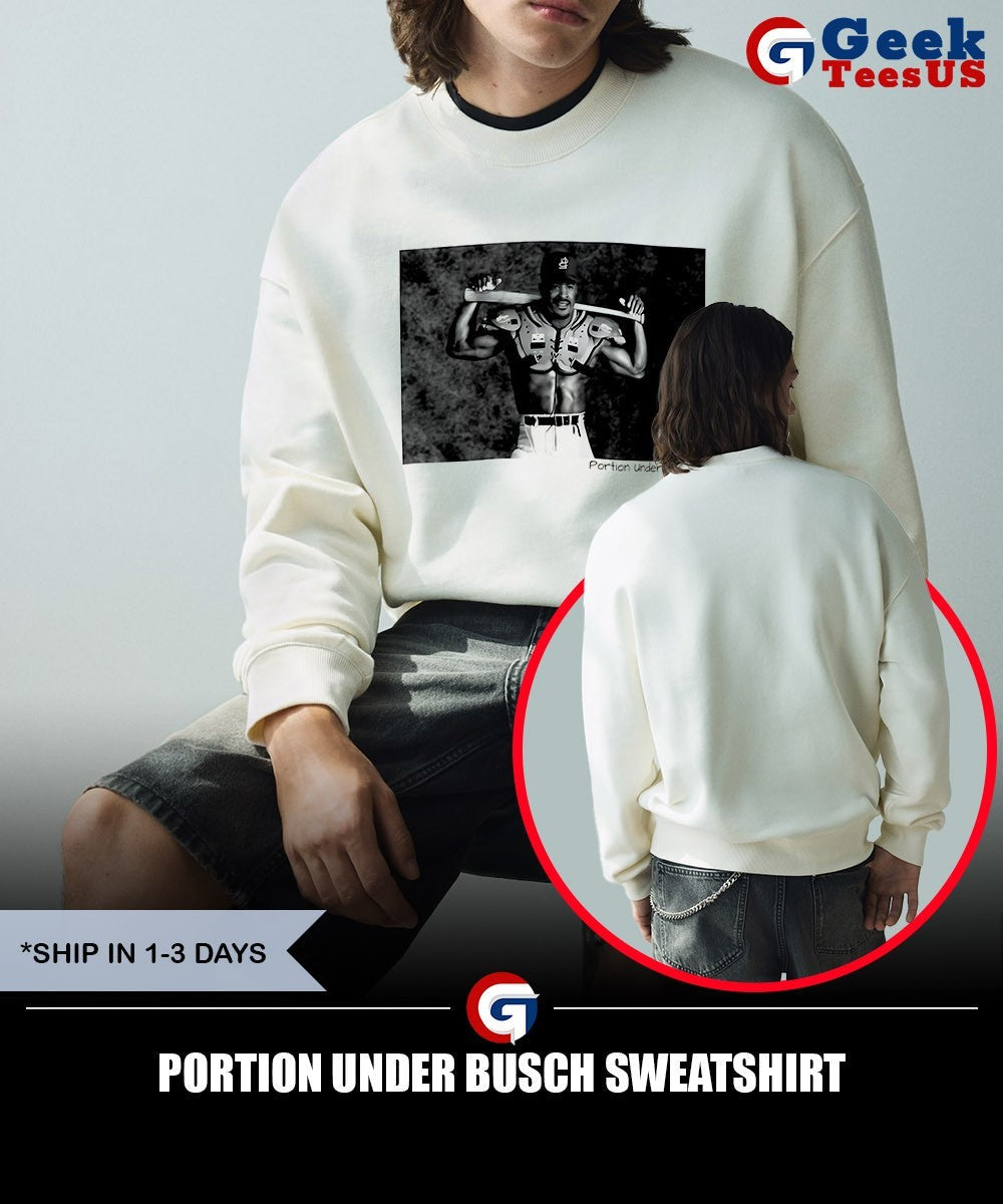 Portion Under Busch shirt