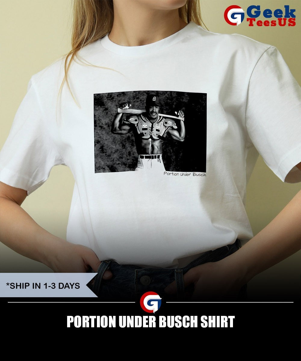 Portion Under Busch shirt