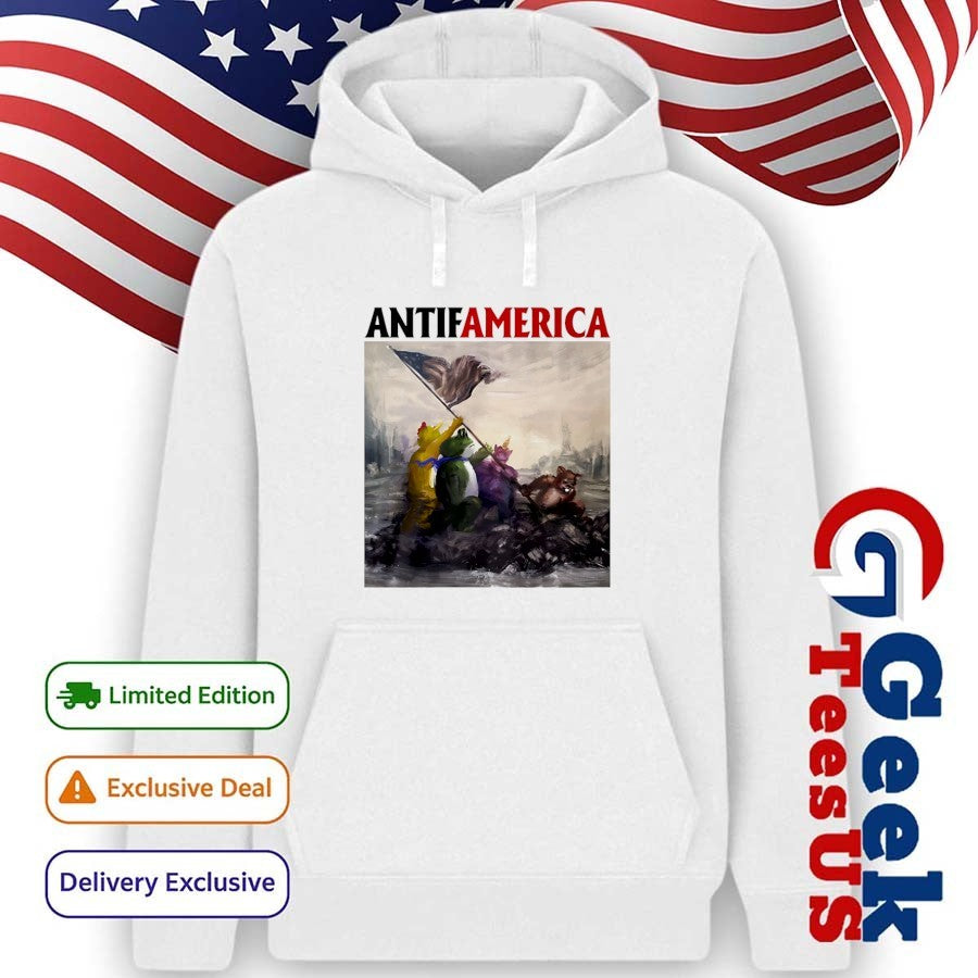 Portland Frog Antifamerica comic shirt