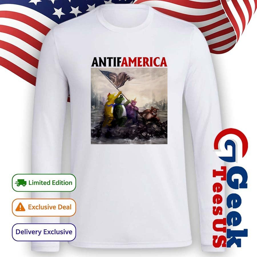 Portland Frog Antifamerica comic shirt
