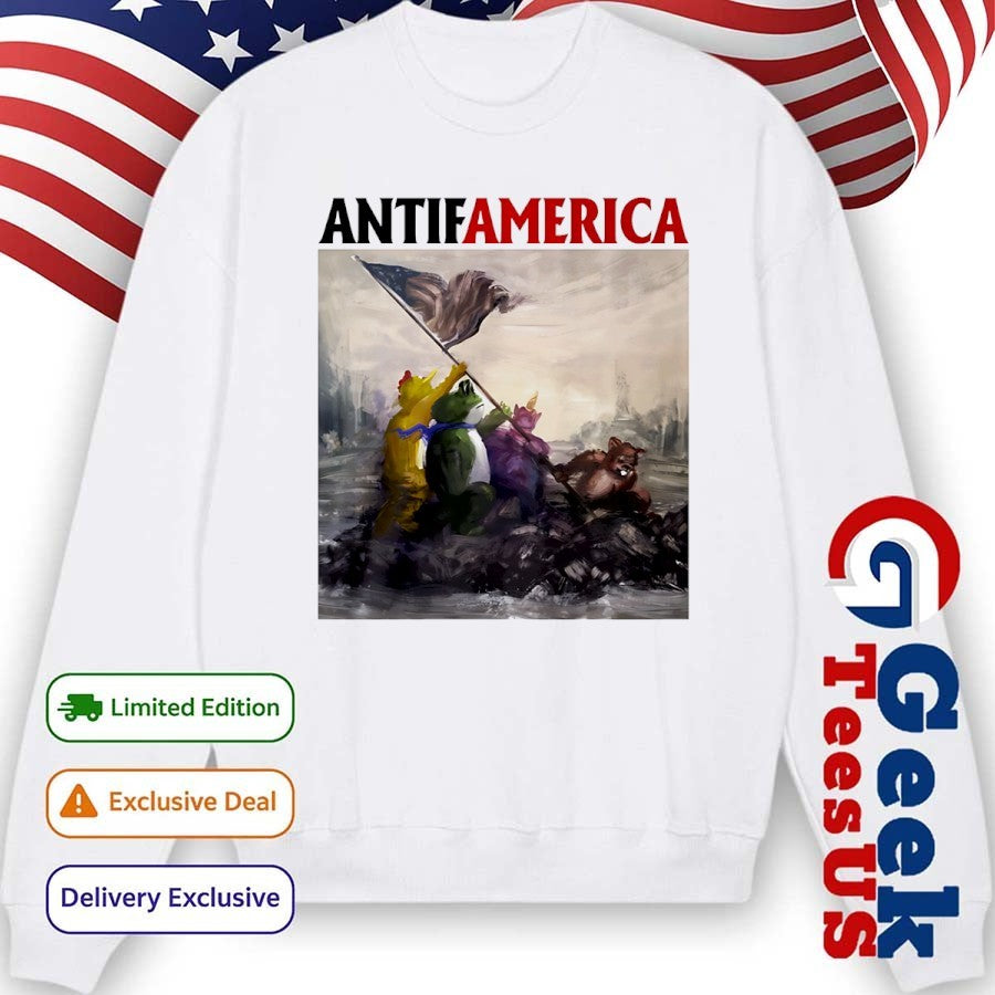 Portland Frog Antifamerica comic shirt