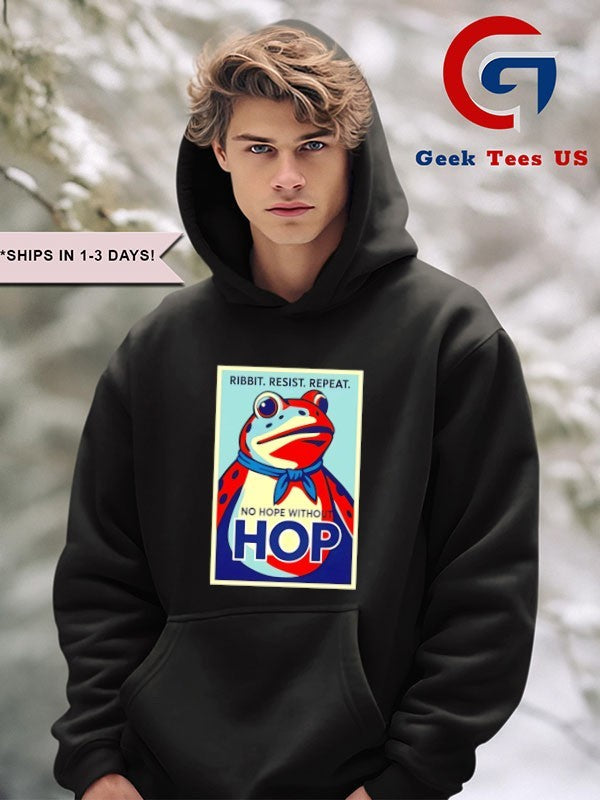 Portland Frog Ribbit Resist Repeat No Hope Without Hop shirt