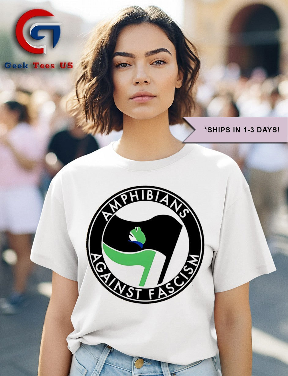 Portland Frogs Amphibians Against Fascism Antifa shirt