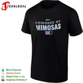Powered by mimosas Vegas Valuations battery level shirt