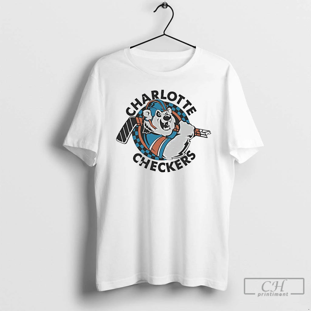 Premium 1993 Charlotte Checkers Logo