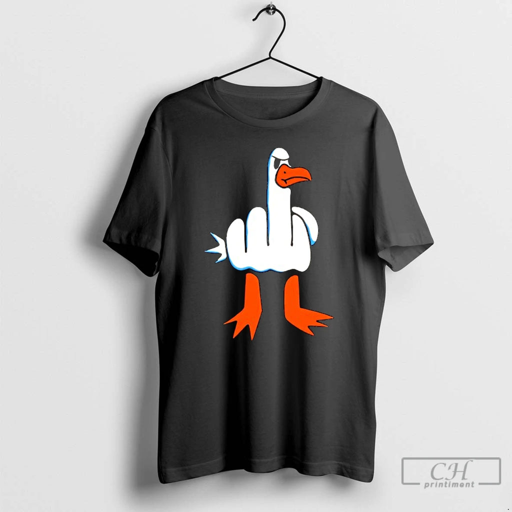 Premium Angry Bird Hand Parody T Shirts