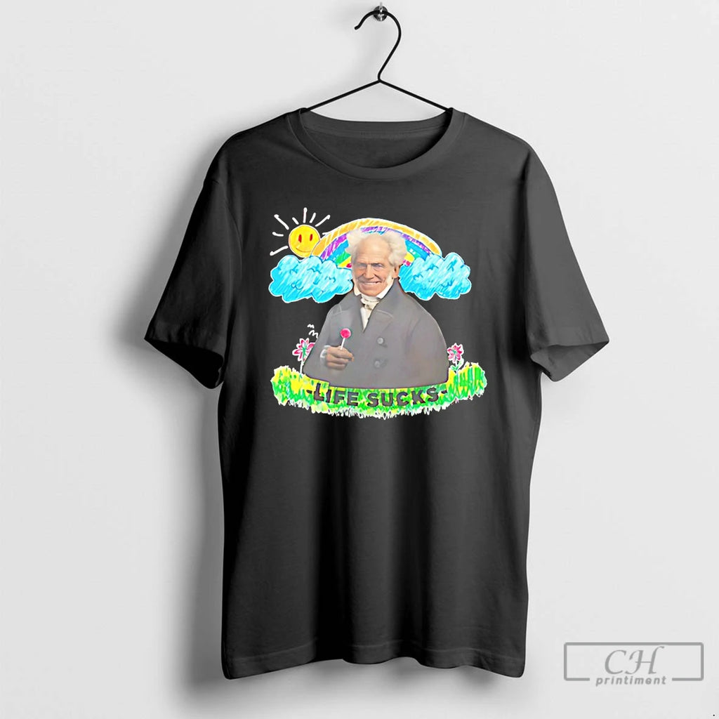 Premium Arthur Schopenhauer Life Sucks Art