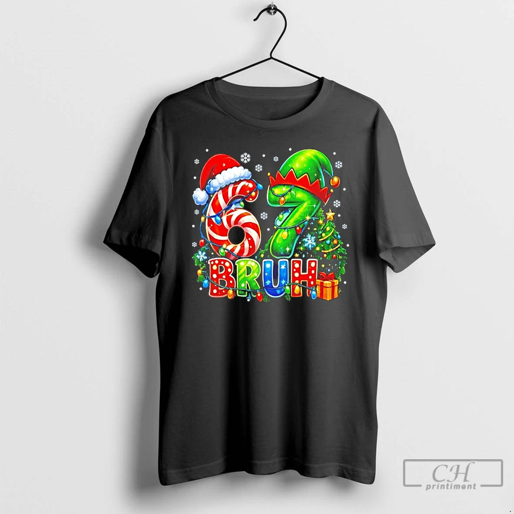 Premium Bruh 67 Six Seven 6 7 Meme Christmas