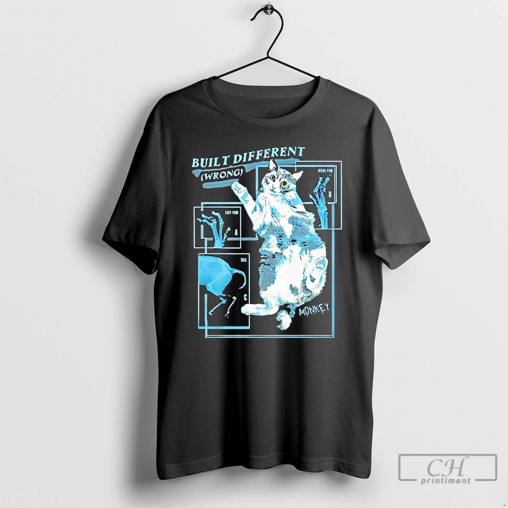 Premium Built Different Wrong Monkey Cat Collaboration