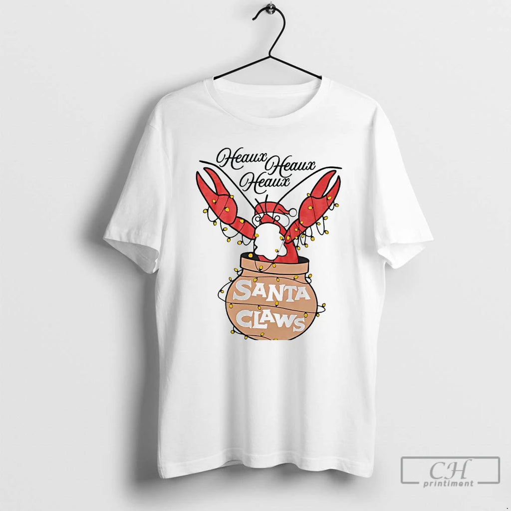 Premium Crawfish Santa Claws Heaux Christmas