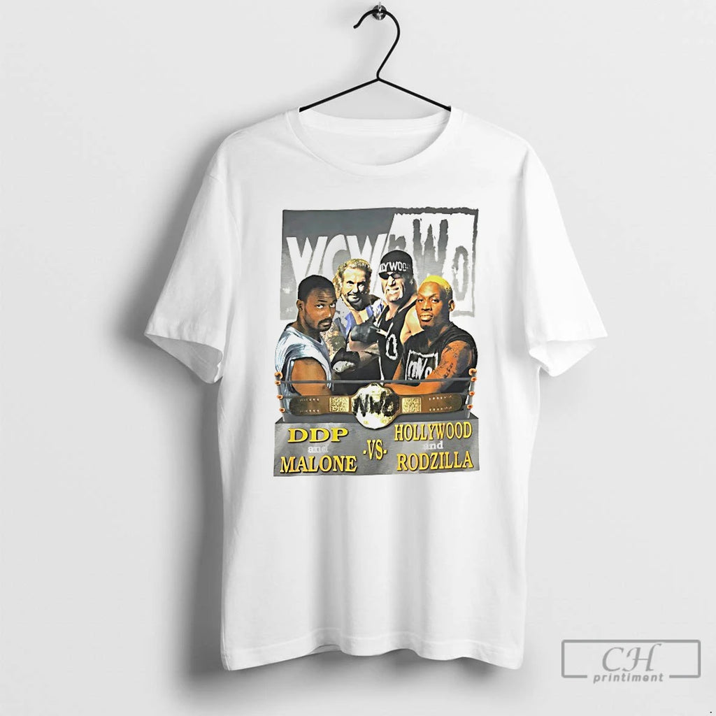Premium Ddp Karl Malone Hollywood Hogan And Dennis Rodman Wcw Nwo