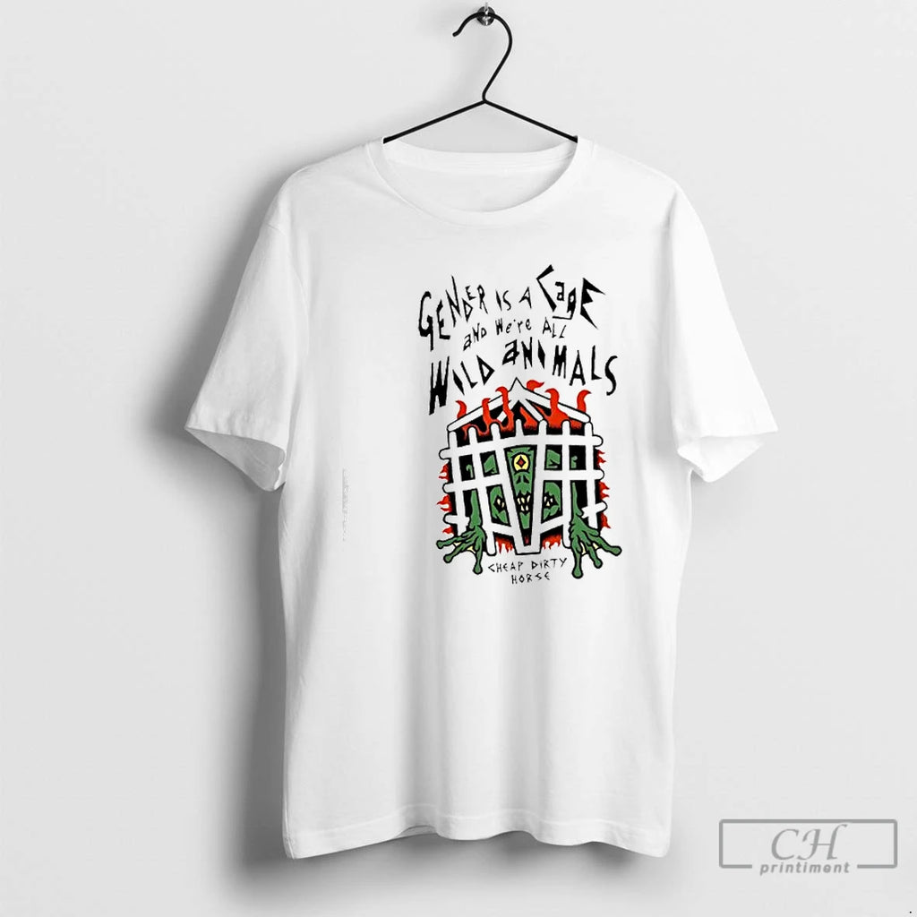 Premium Ender Is A Cage And Were All Wild Animals Cheap Dirty Horse T Shirts