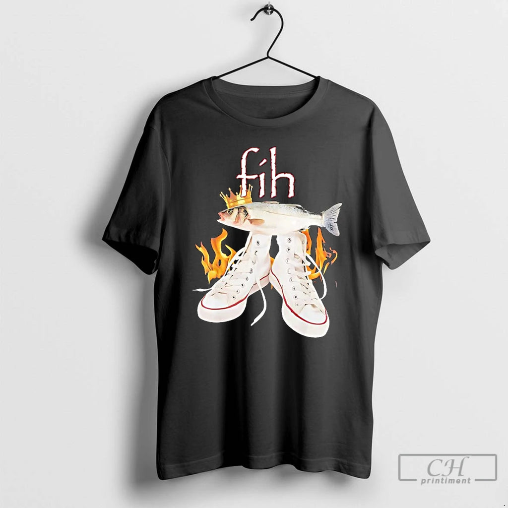 Premium Fih Shoes Fish Misspelled Fish Graphic
