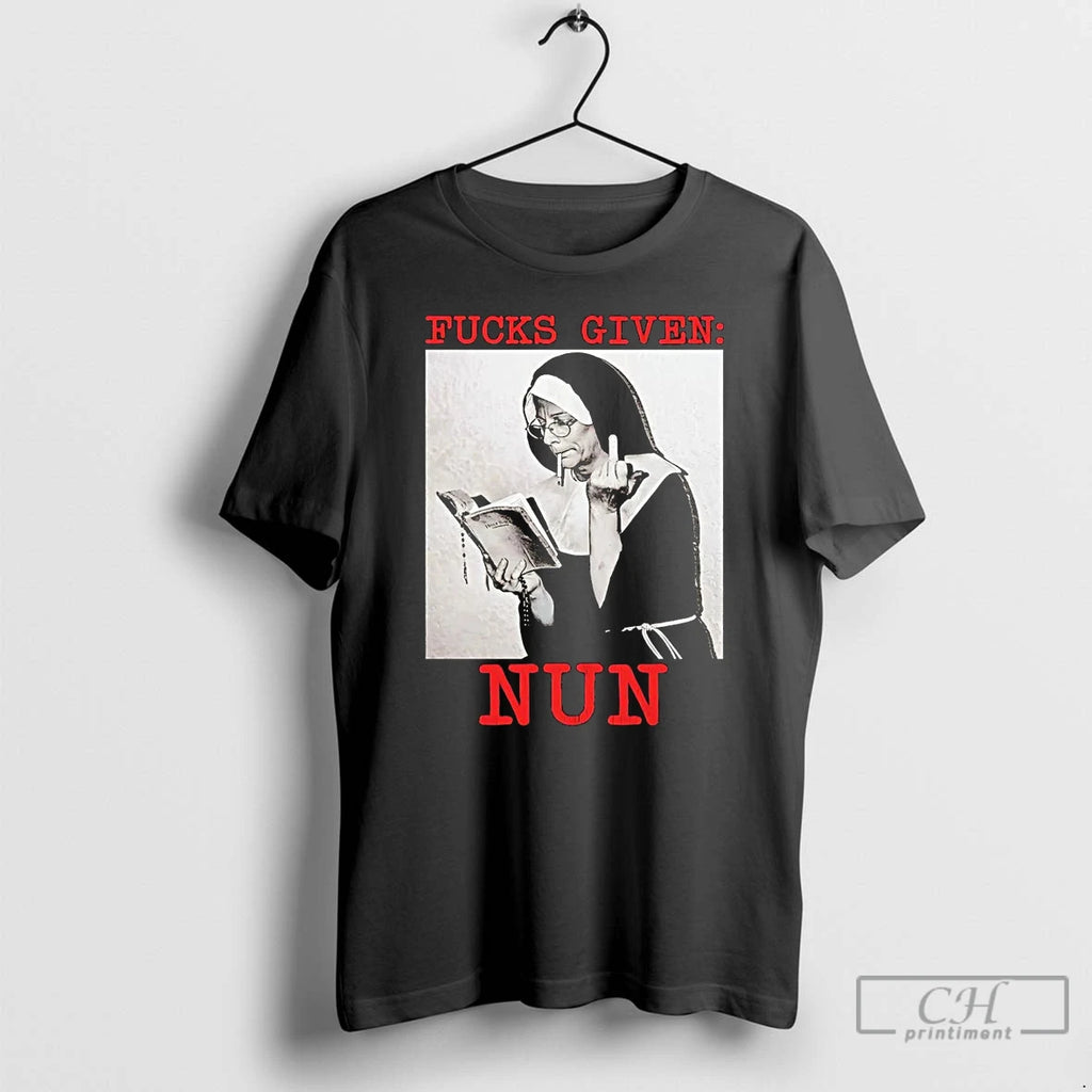 Premium Fucks Given Nun Middle Finger