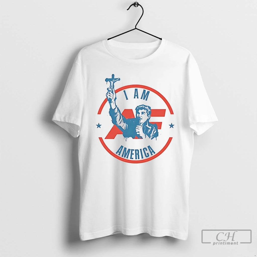 Premium Fuentes America First Crucifix I Am America