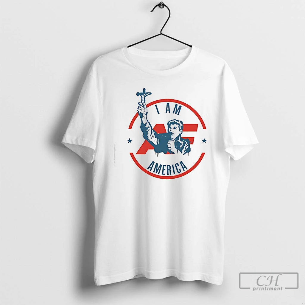 Premium Fuentes I Am America First Crucifix